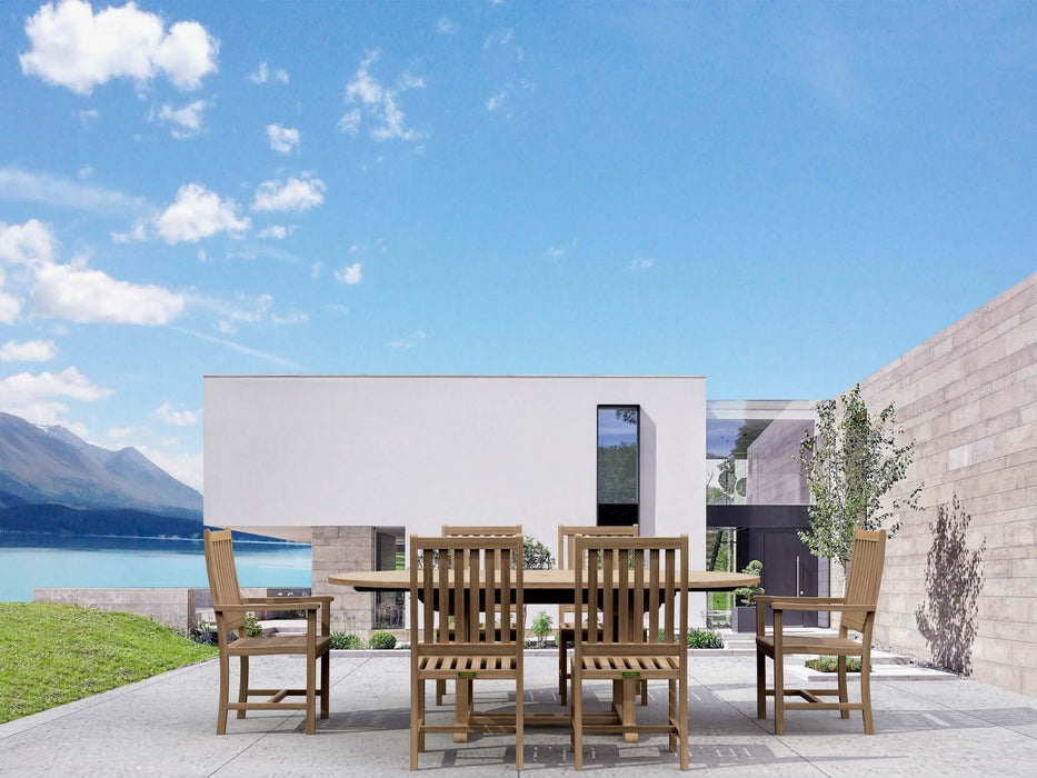 Anderson Teak Bahama Wilshire 7-Piece Extension Dining Set : Set-26
