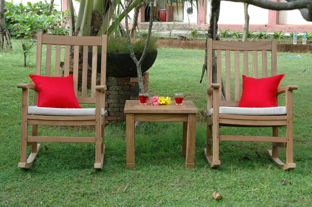 Anderson Teak Palm Beach Rocking Chairs 3-Pieces Set : SET-270