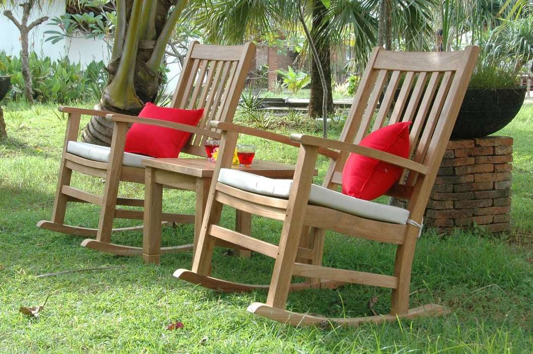 Anderson Teak Palm Beach Rocking Chairs 3-Pieces Set : SET-270