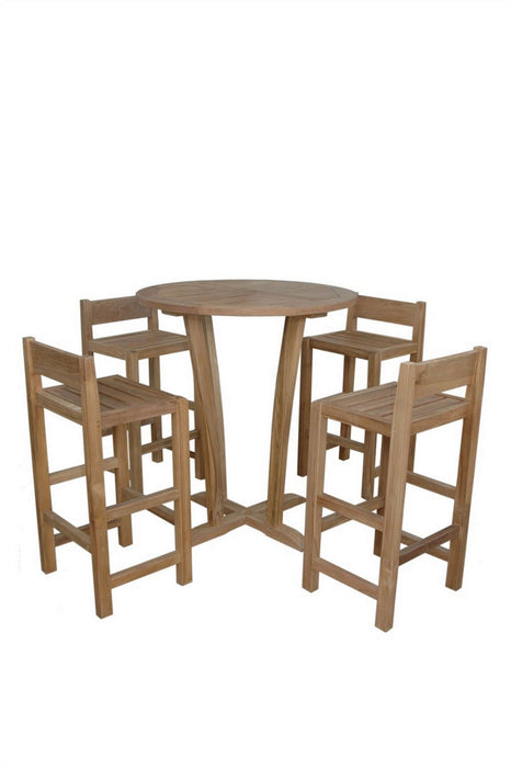 Anderson Teak Descanso Sedona 5-Piece Bar Table : SET-290