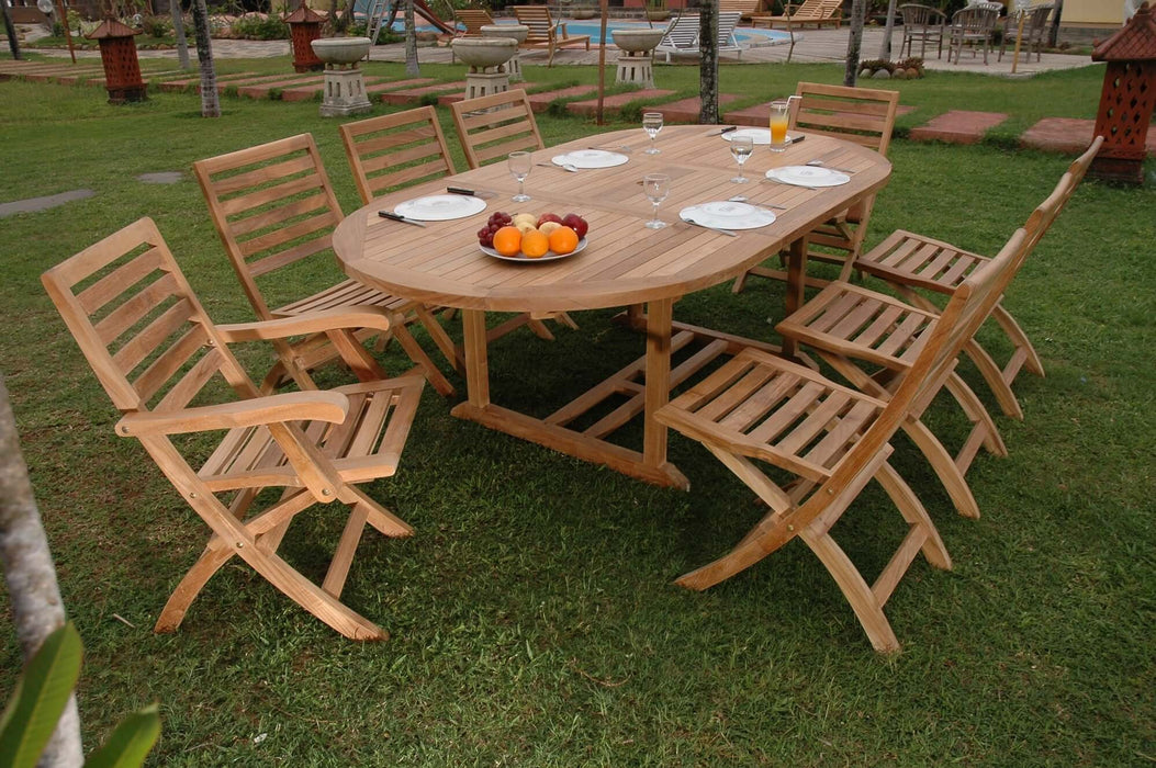 Anderson Teak Bahama Andrew 9-Piece Dining Set : Set-30