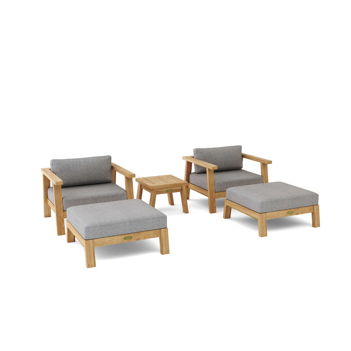 Anderson Teak SET-323 Palermo 5-Piece Deep Seating : SET-323