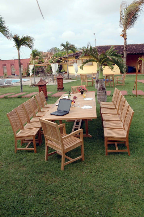Anderson Teak Valencia Rialto 15-Piece Dining Set : Set-33