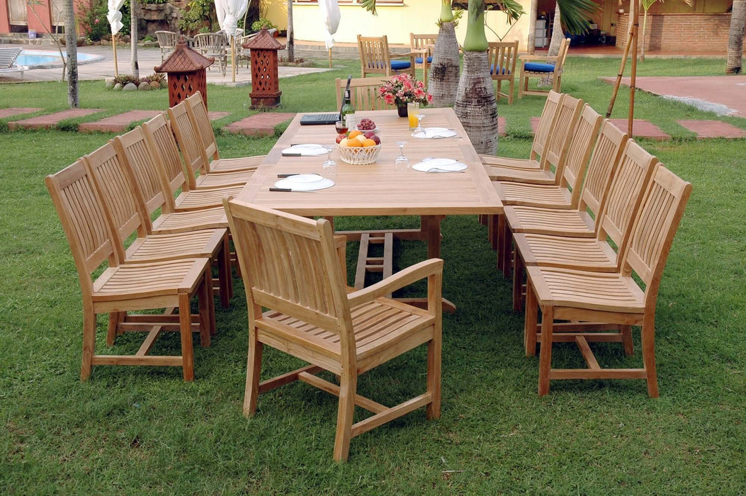 Anderson Teak Valencia Rialto 15-Piece Dining Set : Set-33