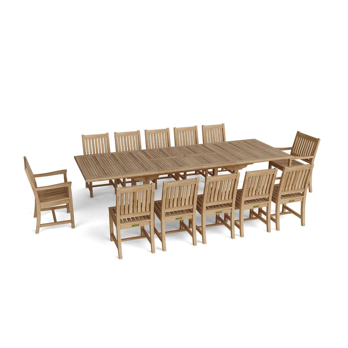 Anderson Teak Valencia Rialto 15-Piece Dining Set : Set-33