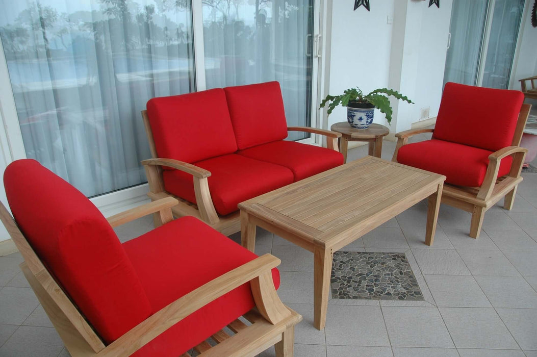 Anderson Teak Brianna 5-Piece Deep Seating Loveseat Set : Set-42