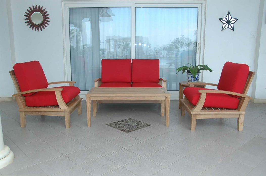 Anderson Teak Brianna 5-Piece Deep Seating Loveseat Set : Set-42
