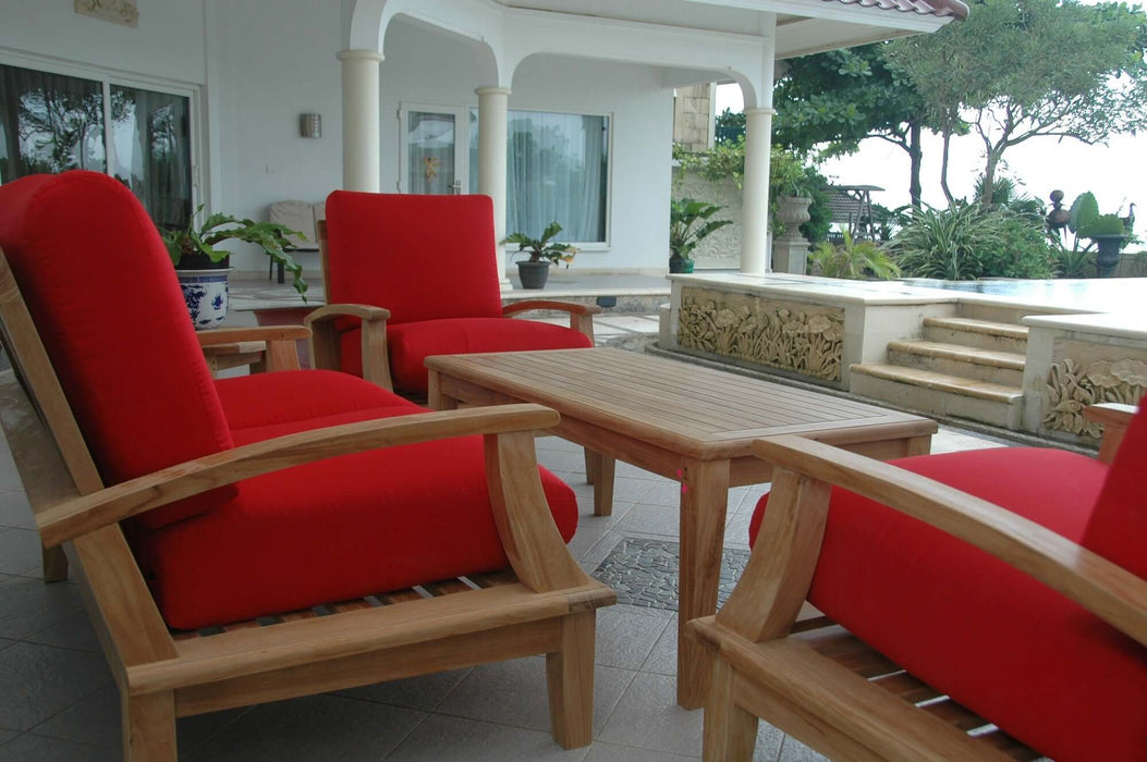 Anderson Teak Brianna 5-Piece Deep Seating Loveseat Set : Set-42