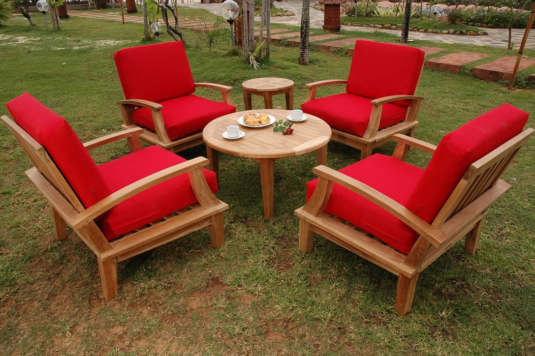 Anderson Teak Brianna 6-Piece Deep Seating Armchair Set : Set-43