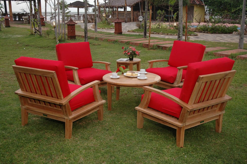 Anderson Teak Brianna 6-Piece Deep Seating Armchair Set : Set-43