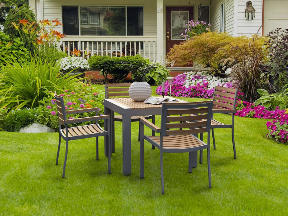 Anderson Teak Seville 5-Piece Square Dining Set : Set-5031