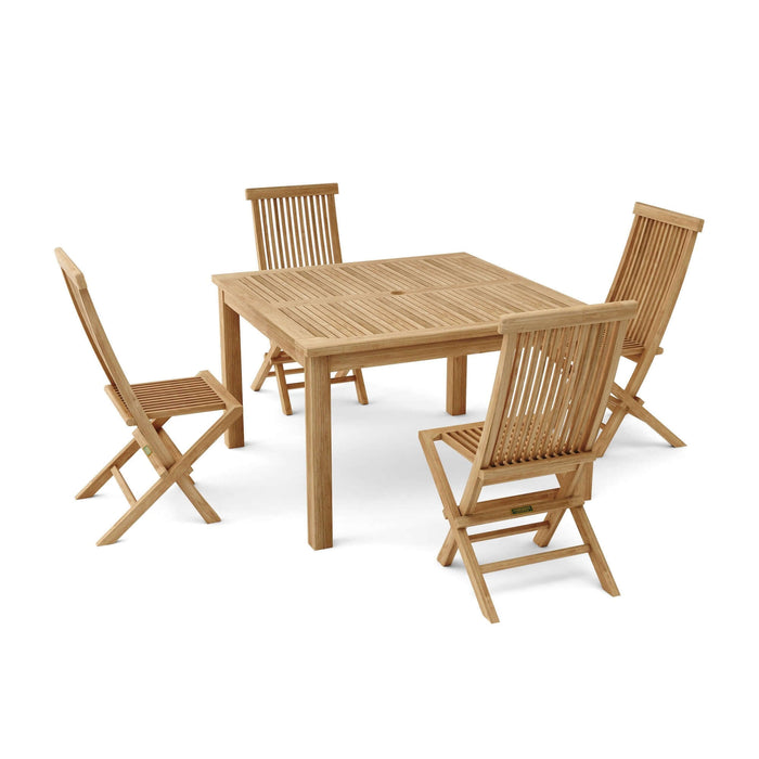 Anderson Teak Windsor Classic 5-Piece Folding Dining Chair Set : Set-62
