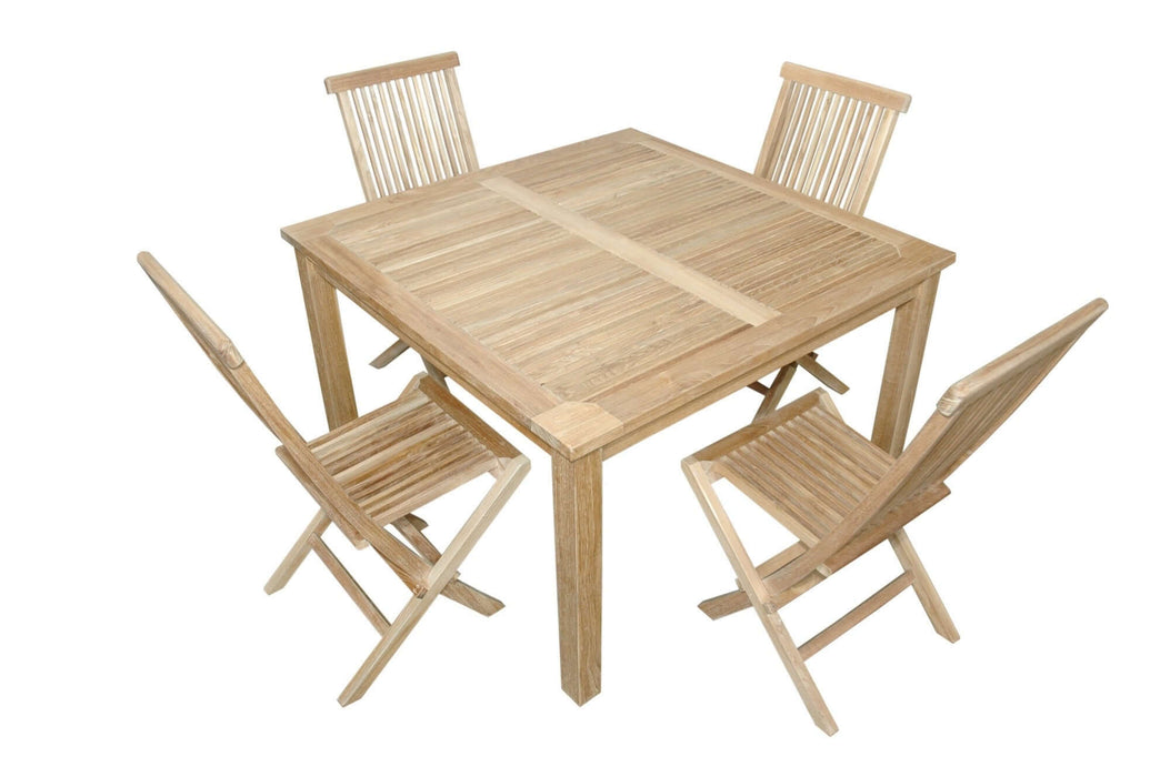 Anderson Teak Windsor Classic 5-Piece Folding Dining Chair Set : Set-62