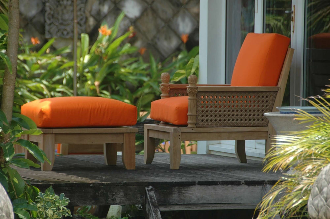 Anderson Teak Luxe 2-Piece Armchair & Ottoman Set : Set-70