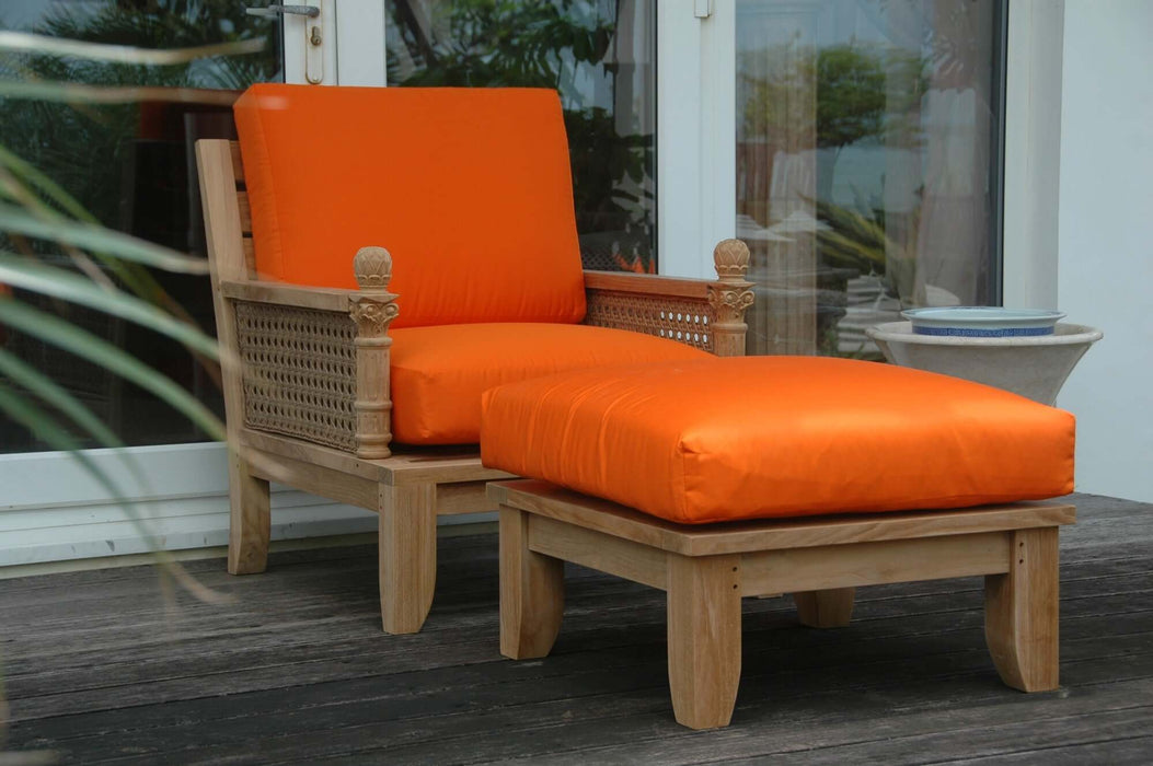 Anderson Teak Luxe 2-Piece Armchair & Ottoman Set : Set-70