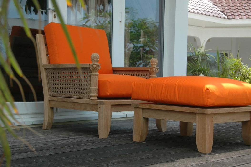 Anderson Teak Luxe 2-Piece Armchair & Ottoman Set : Set-70