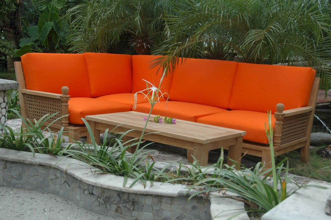 Anderson Teak Luxe 5-Piece Modular Set With Coffee Table : Set-71