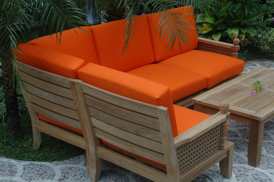 Anderson Teak Luxe 5-Piece Modular Set With Coffee Table : Set-71