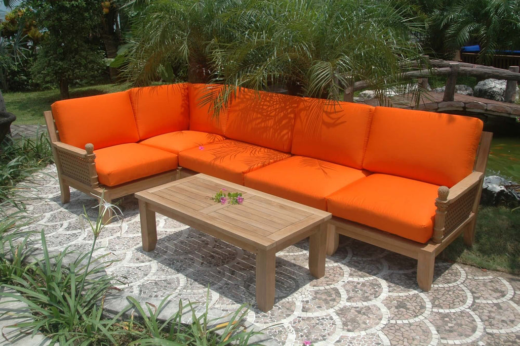 Anderson Teak Luxe 6-Piece Modular Set With Coffee Table : Set-72