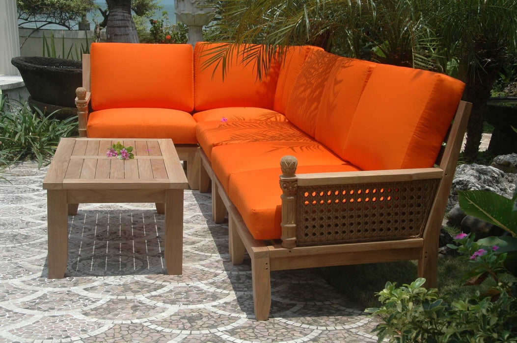 Anderson Teak Luxe 6-Piece Modular Set With Coffee Table : Set-72