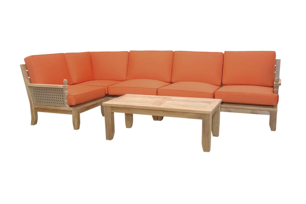 Anderson Teak Luxe 8-Piece Modular Set With Coffee Table : Set-74