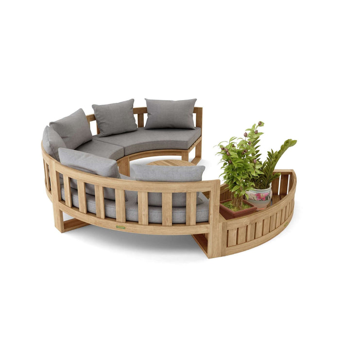 Anderson Teak SET-808 Circular Modular Deep Seating Set : SET-808