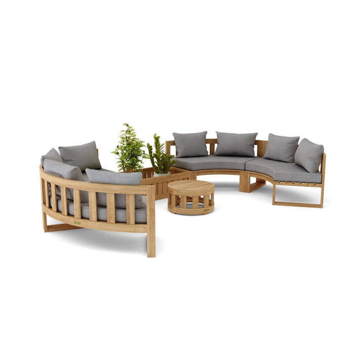 Anderson Teak SET-809 Circular Modular Deep Seating Set : SET-809
