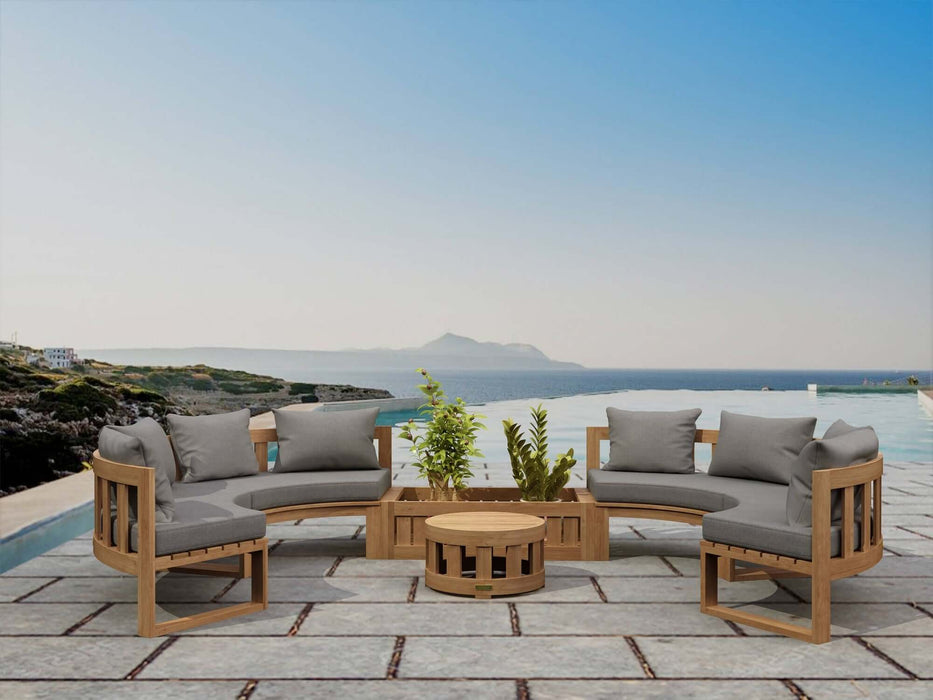 Anderson Teak SET-809 Circular Modular Deep Seating Set : SET-809