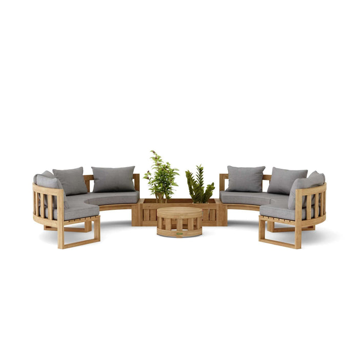 Anderson Teak SET-809 Circular Modular Deep Seating Set : SET-809