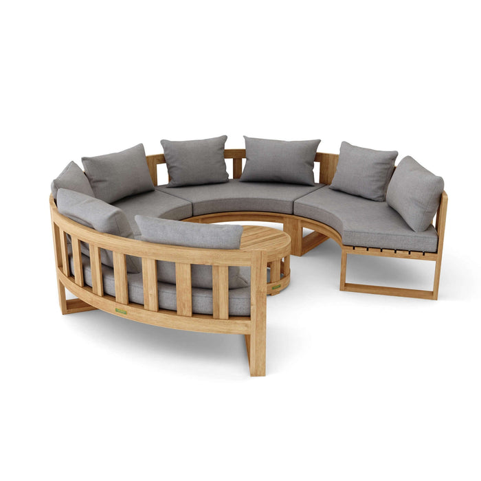 Anderson Teak SET-810 Circular Modular Deep Seating Set : SET-810