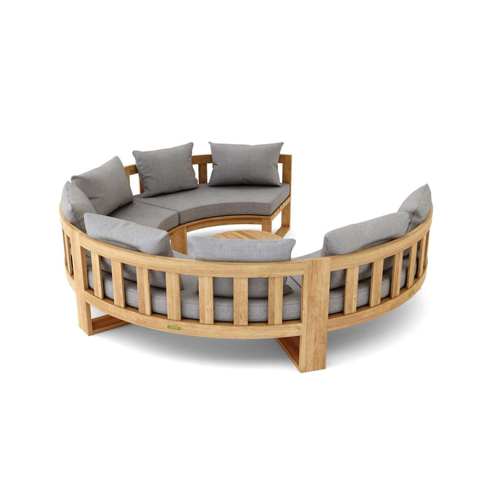 Anderson Teak SET-810 Circular Modular Deep Seating Set : SET-810