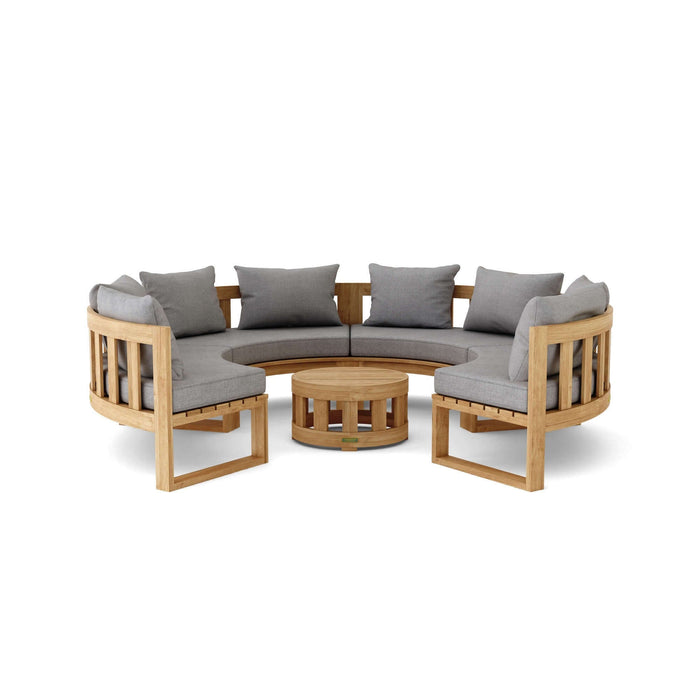 Anderson Teak SET-810 Circular Modular Deep Seating Set : SET-810