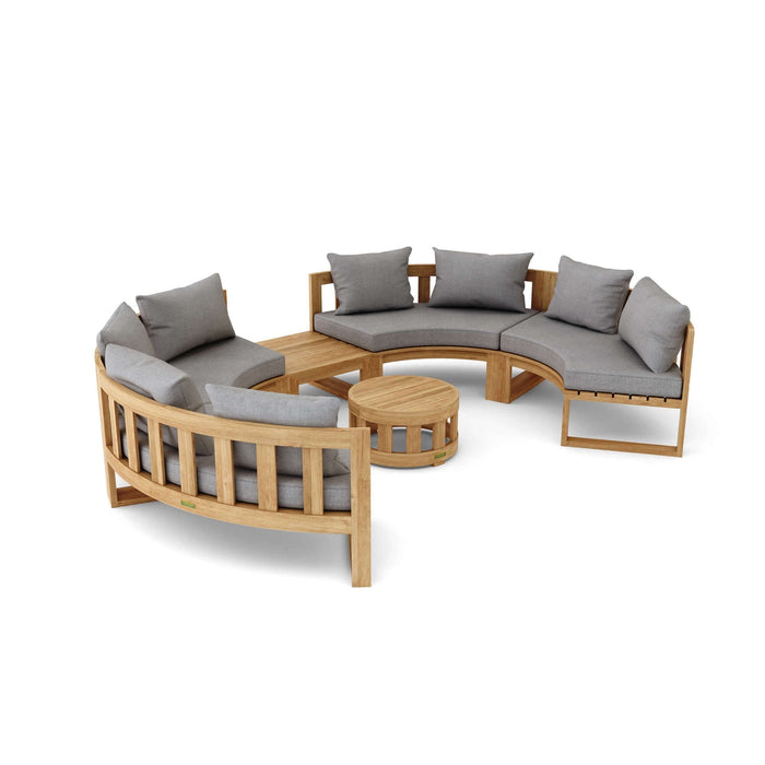 Anderson Teak SET-811 Circular Modular Deep Seating Set : SET-811