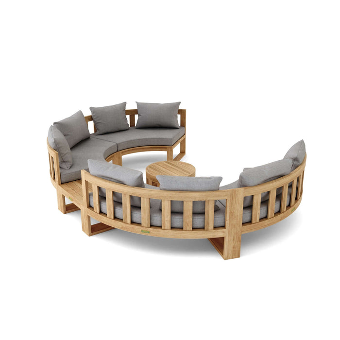 Anderson Teak SET-811 Circular Modular Deep Seating Set : SET-811