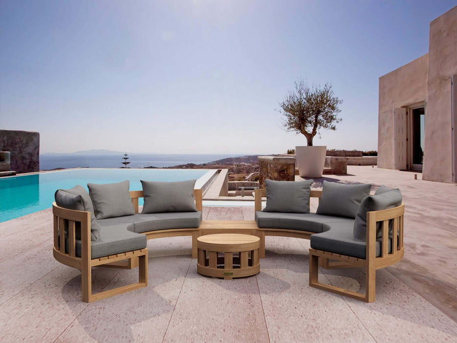 Anderson Teak SET-811 Circular Modular Deep Seating Set : SET-811