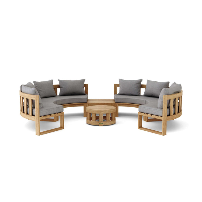 Anderson Teak SET-811 Circular Modular Deep Seating Set : SET-811
