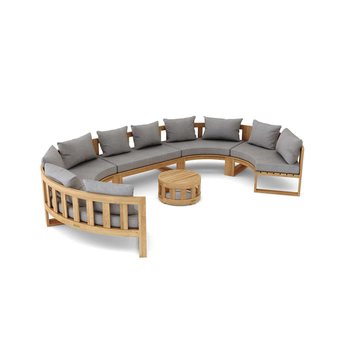 Anderson Teak SET-812 Circular Modular Deep Seating Set : SET-812