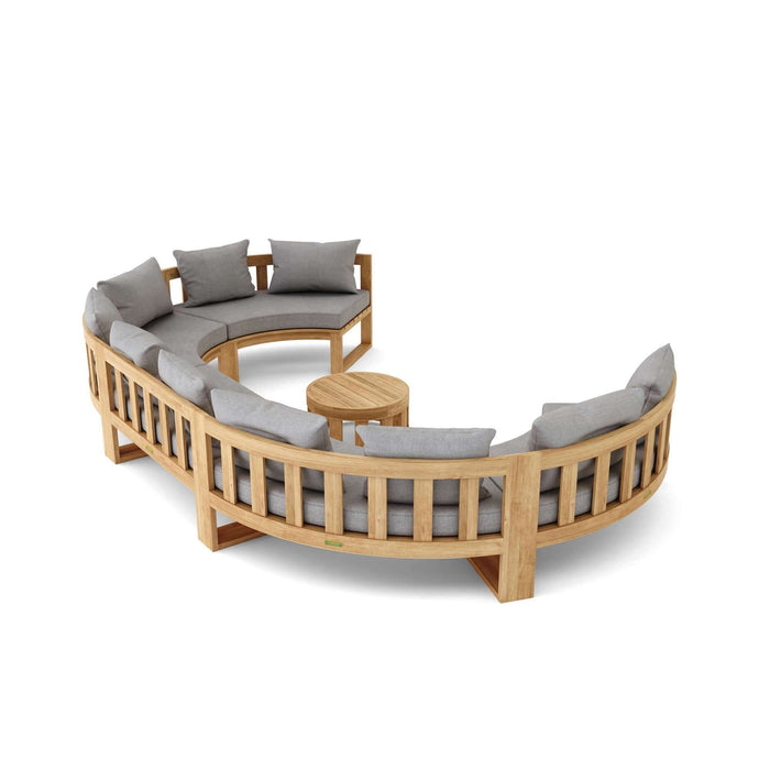 Anderson Teak SET-812 Circular Modular Deep Seating Set : SET-812