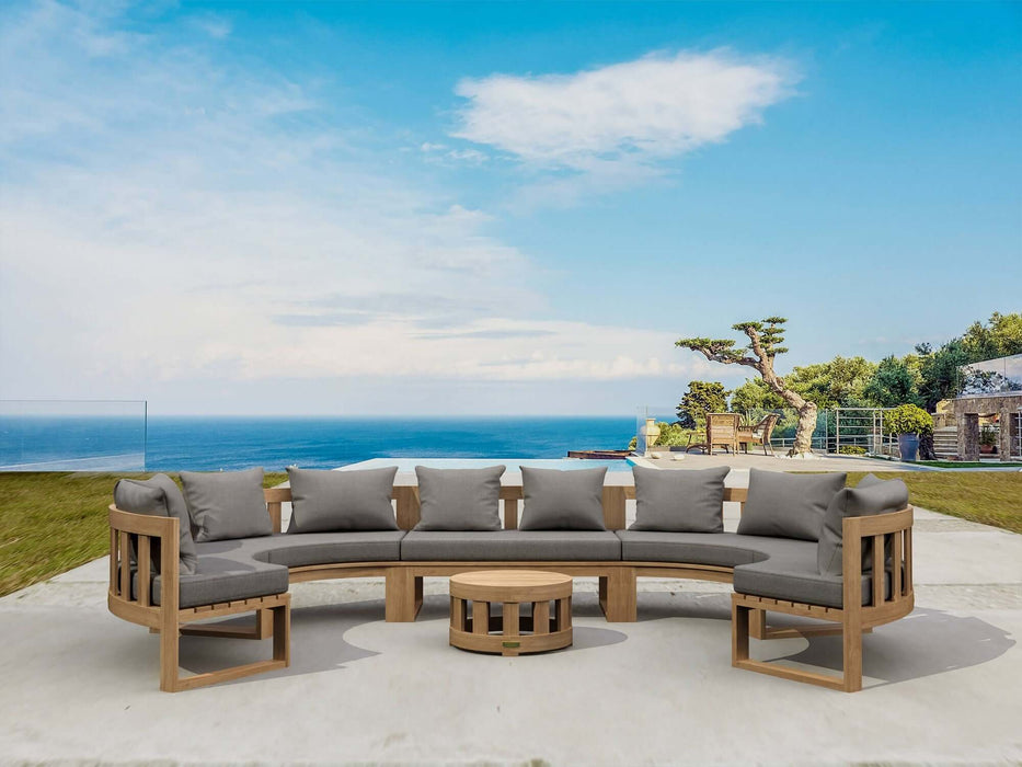 Anderson Teak SET-812 Circular Modular Deep Seating Set : SET-812