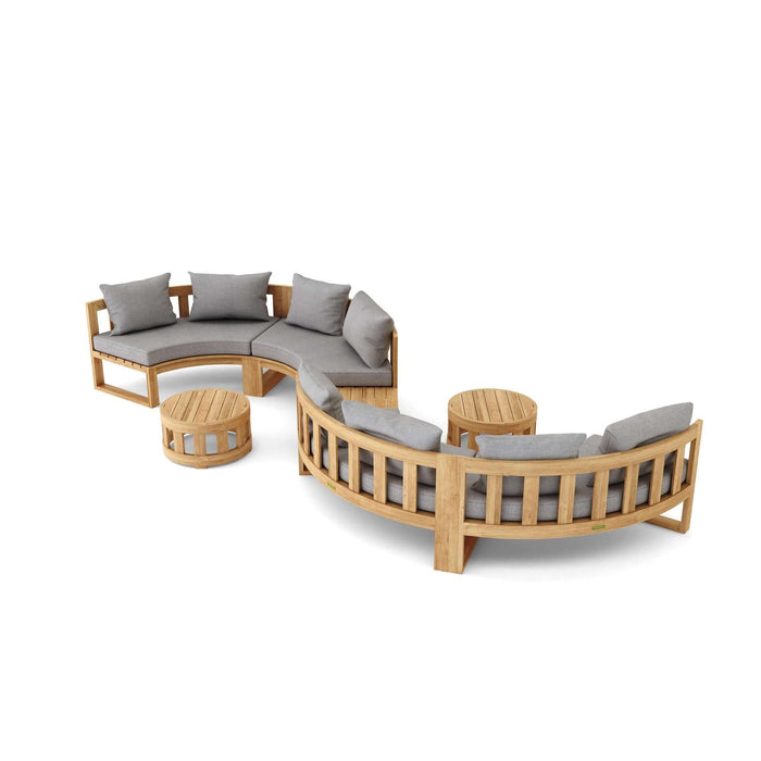 Anderson Teak SET-813 Circular Modular Deep Seating Set : SET-813