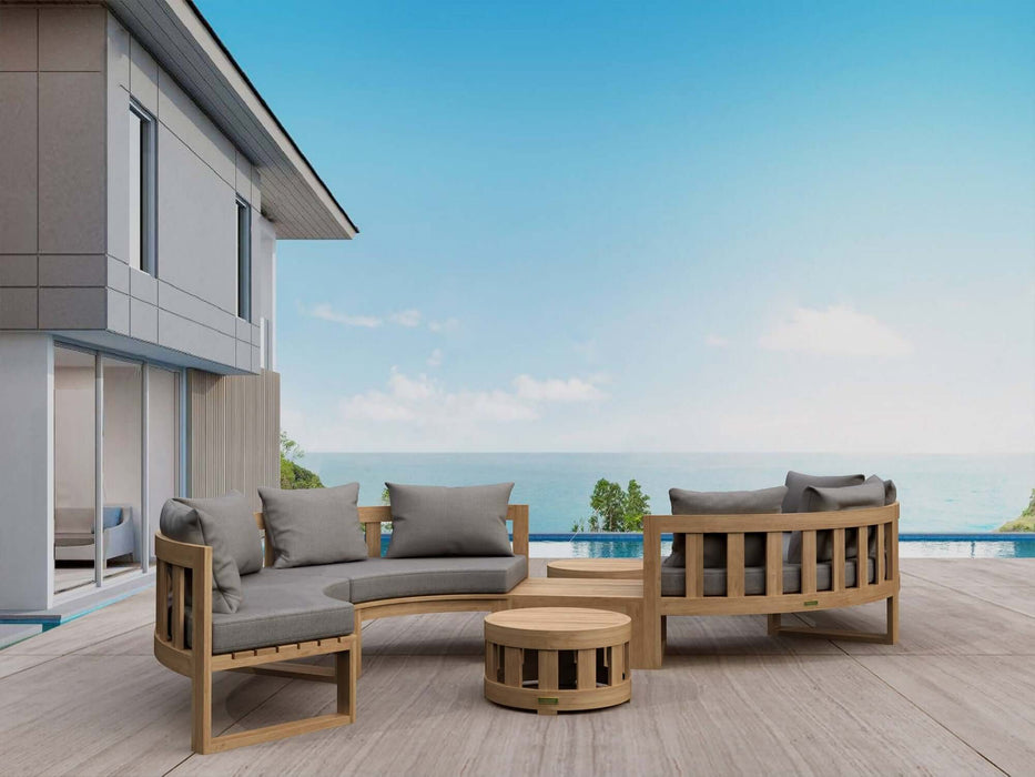 Anderson Teak SET-813 Circular Modular Deep Seating Set : SET-813