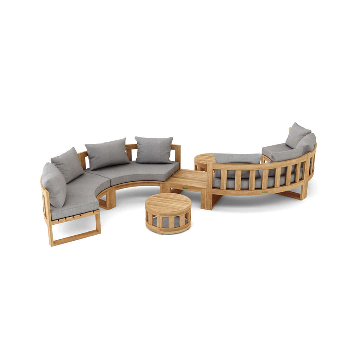 Anderson Teak SET-813 Circular Modular Deep Seating Set : SET-813