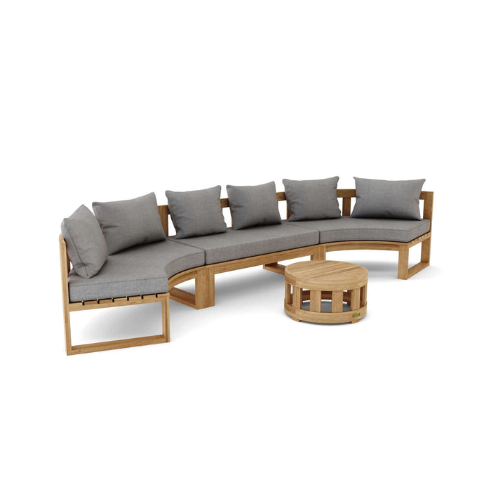 Anderson Teak SET-814 Circular Modular Deep Seating Set : SET-814