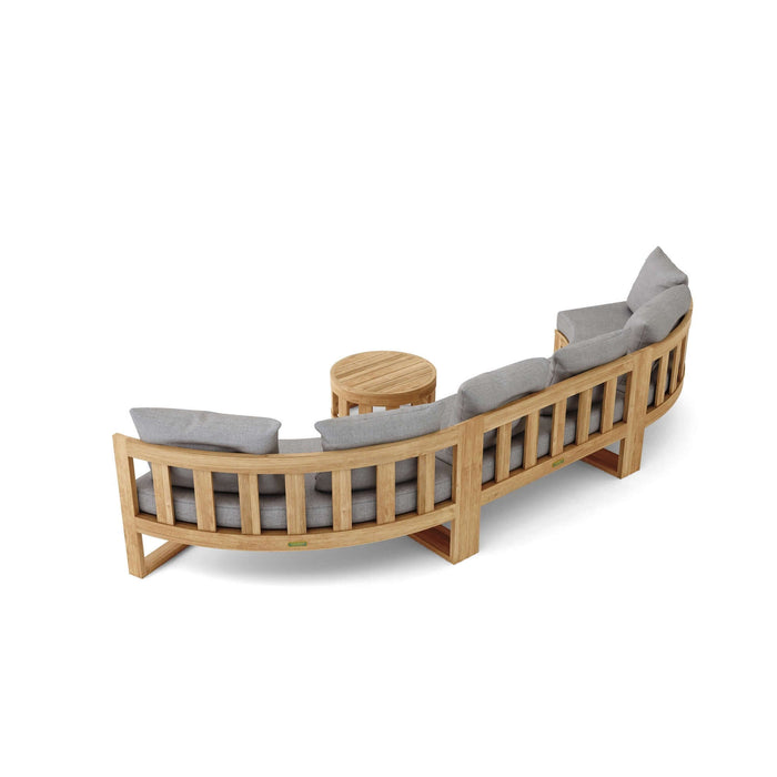 Anderson Teak SET-814 Circular Modular Deep Seating Set : SET-814