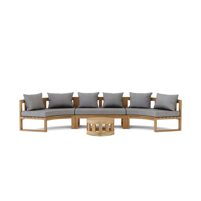 Anderson Teak SET-814 Circular Modular Deep Seating Set : SET-814