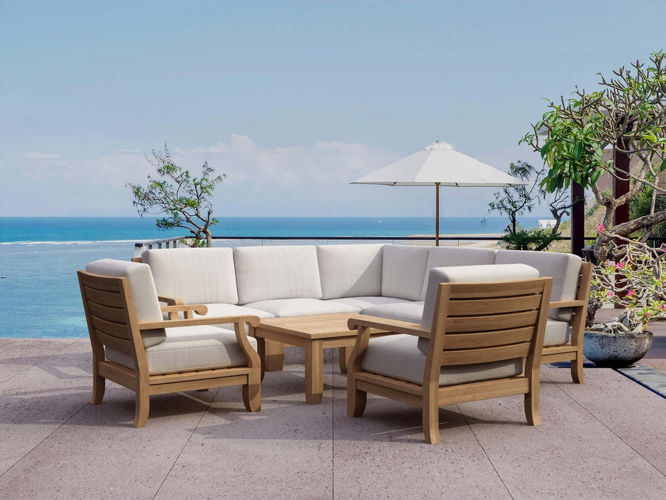Anderson Teak Riviera Luxe 8-Piece Modular Set : Set-94