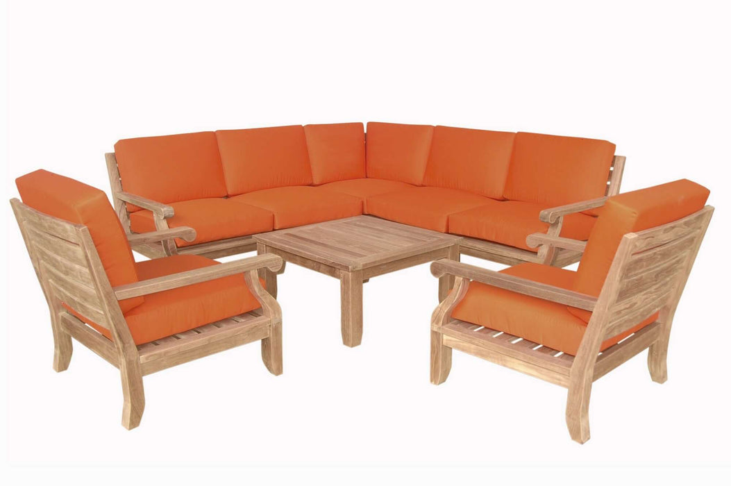 Anderson Teak Riviera Luxe 8-Piece Modular Set : Set-94