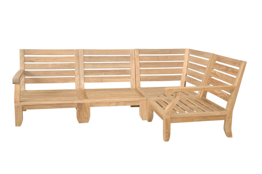 Anderson Teak Riviera Luxe 4-Piece Modular Set : Set-95