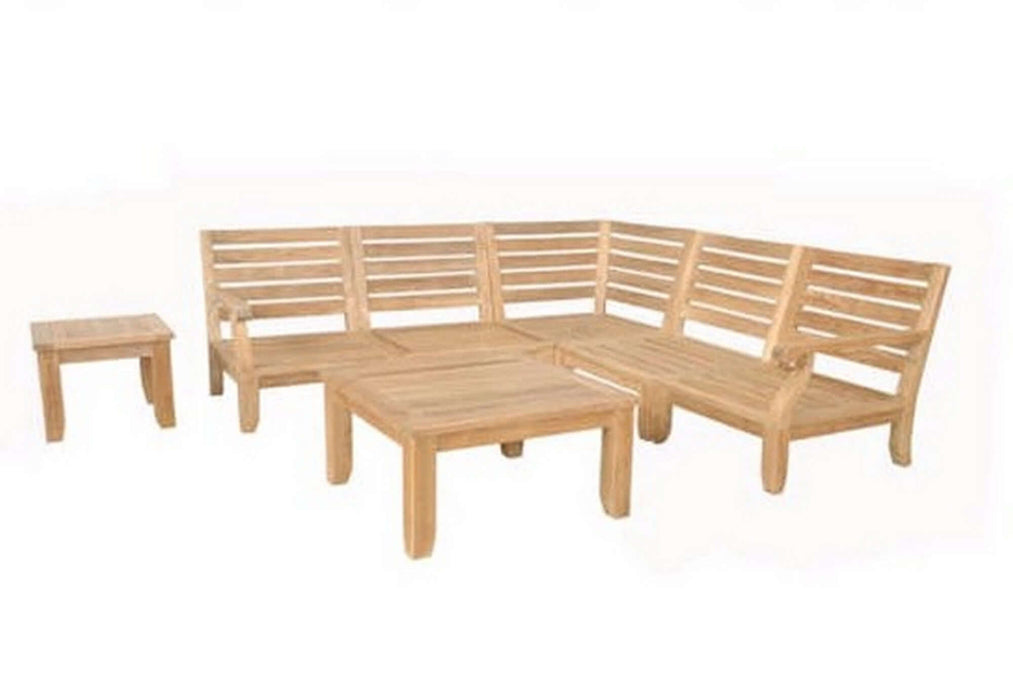 Anderson Teak Riviera Luxe 7-Piece Modular Set with Square Tables : Set-96