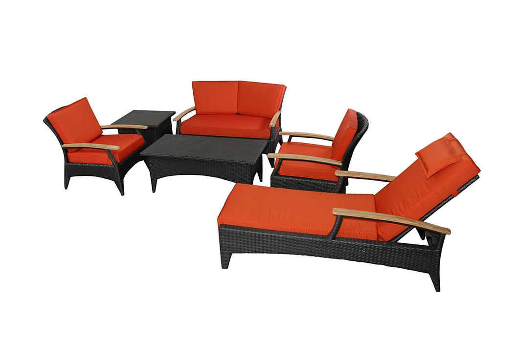 Anderson Teak Bellagio 6-Piece Deep Seating Set : SR-016DS